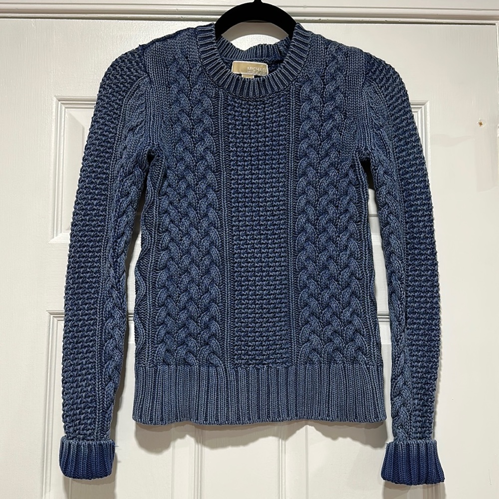 MICHAEL MICHAEL KORS  sweater size XXS BLUE. Warm, beautiful & washable.